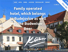 Tablet Screenshot of hotelklika.cz